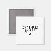 Aimant Une infirmière chanceuse à la Saint-Patrick Infirm (Recto/Verso)