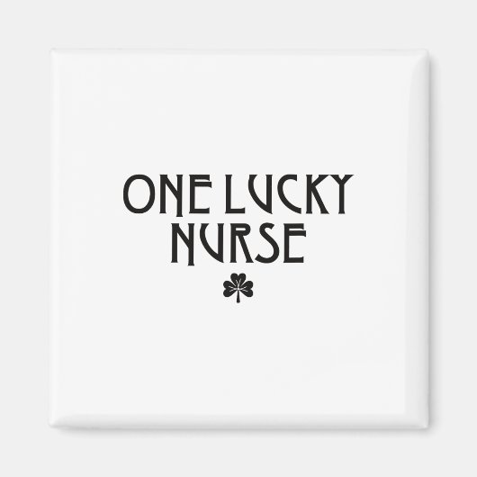 Aimant Une infirmière chanceuse à la Saint-Patrick Infirm (Devant)