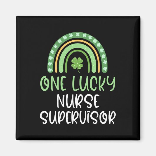 Aimant Une infirmière superviseure chanceuse St. Patrick' (Devant)