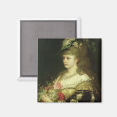 Aimant Une jeune fille (Recto/Verso)