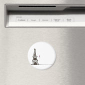 Aimant Une journée à Paris France (In Situ (Lave-vaisselle))