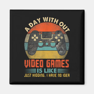 Aimant Une Journée Sans Jeux Vidéos Amusants Joueurs Joue
