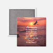 Aimant Une libellule pour me rappeler (Recto/Verso)