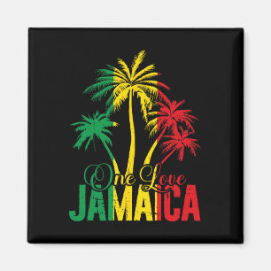 Aimant Une Love Jamaïque Vacances Jamaïcaines Reggae Palm