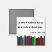 Aimant Une maison sans livre magnétique (Recto/Verso)