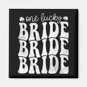 Aimant Une mariée chanceuse Groovy Joyeux St-Patrick Sham