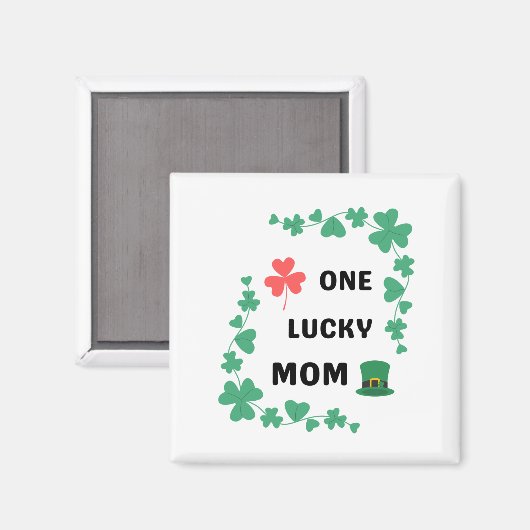 Aimant Une mère chanceuse irish (Recto/Verso)