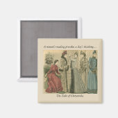 Aimant Une minute de lecture provoque une journée de réfl (Recto/Verso)