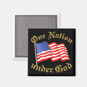 Aimant Une nation sous Dieu (Recto/Verso)