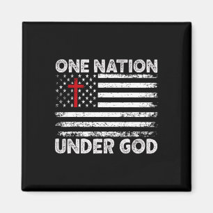 Aimant Une nation sous Dieu Drapeau 4 juillet Patriotique