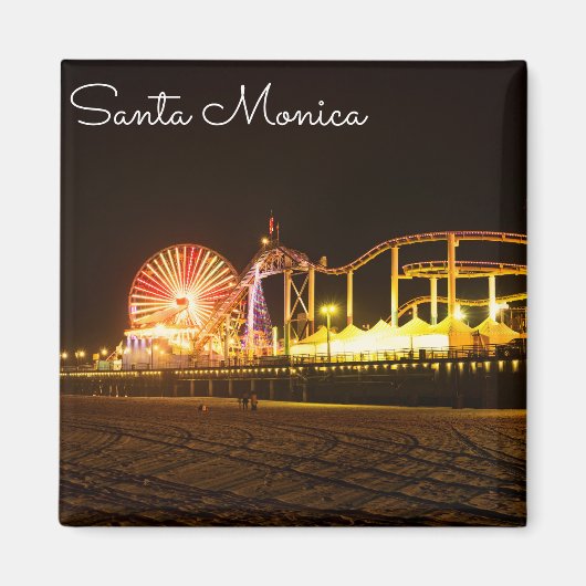Aimant Une Nuit À Père Noël Monica California (Devant)