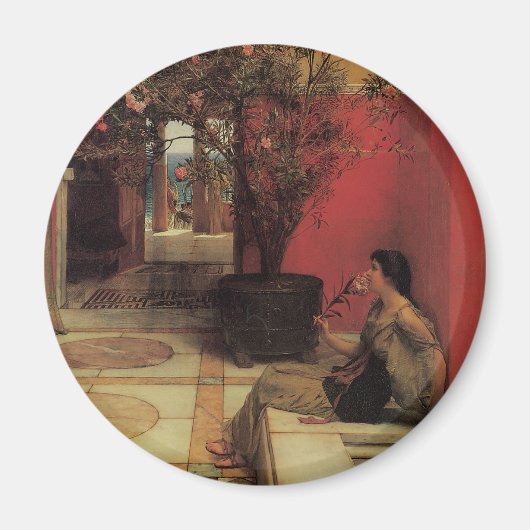Aimant Une Oleander par Alma Tadema, Fleurs Vintages (Devant)