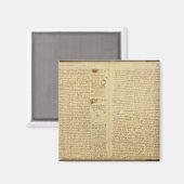 Aimant Une page du Codex Leicester, 1508-12 (Recto/Verso)
