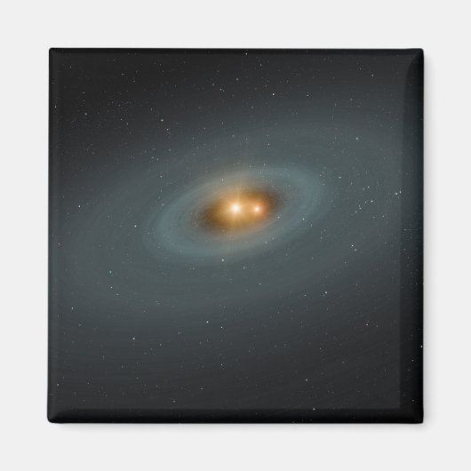 Aimant Une paire d'étoiles serrée et un disque environnan (Devant)