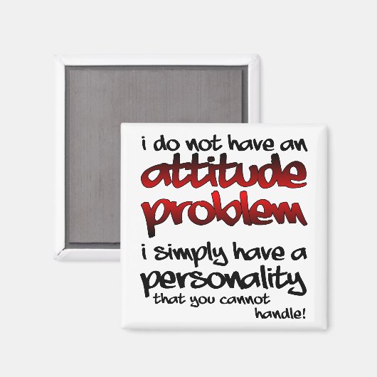 Aimant Une personnalité que vous ne pouvez pas gérer Funn (Recto/Verso)