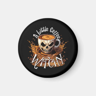 Aimant Une Petite Sorcière de Café