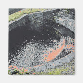 Aimant Une piscine orange à Welshpool (Devant)