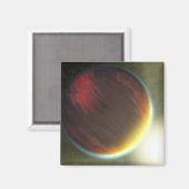 Aimant Une planète nuageuse comme Jupiter qui orbite (Recto/Verso)