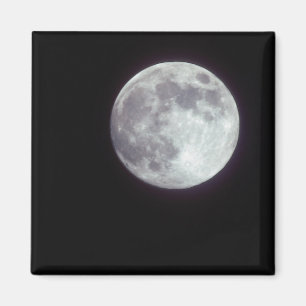 Aimant Une pleine lune brillante dans un ciel nocturne no