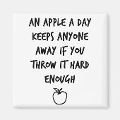 Aimant Une pomme par jour (Devant)