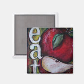 Aimant Une Pomme Par Jour. . . Manger! (Recto/Verso)