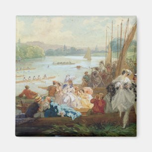 Aimant Une régate à Asnières pendant le Second Empire