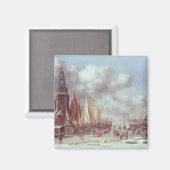 Aimant Une scène d'hiver à Amsterdam (Recto/Verso)