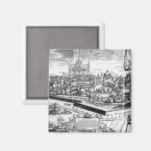 Aimant Une section d'une carte de Milan, 1640 (Recto/Verso)