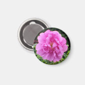 Aimant Une seule fleur rose (Recto/Verso)