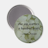 Aimant Une seule joie éparpille une centaine de douleurs (Recto/Verso)