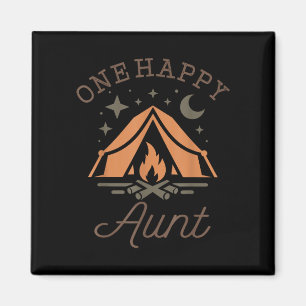 Aimant Une tante heureuse campeuse 1er anniversaire campi