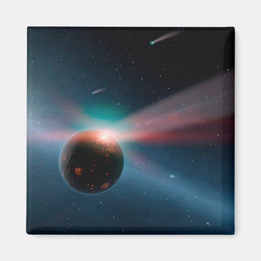 Aimant Une Tempête De Comètes Dans Le Système Eta Corvi. (Devant)