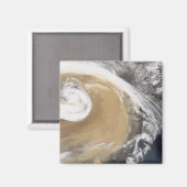 Aimant Une tempête de poussière asiatique traverse le Pac (Recto/Verso)