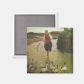 Aimant Une Ukrainienne avec des canards (Recto/Verso)