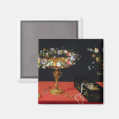 Aimant Une vie morte d'une Tazza aux fleurs (Recto/Verso)