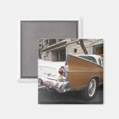 Aimant Une voiture classique Studebaker Silver Hawk garée (Recto/Verso)