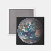 Aimant Une vue complète de la Terre montrant les données  (Recto/Verso)