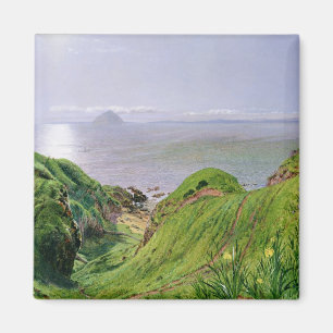 Aimant Une vue d'Ailsa Craig et l'île d'Arran, 1860