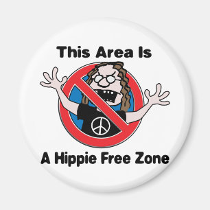 Aimant Une zone franche hippie