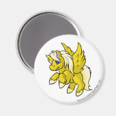 Aimant Uni jaune (Recto/Verso)