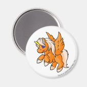 Aimant Uni Orange (Recto/Verso)