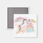 Aimant Unicorn Clipart Rainbow Fairytale (Recto/Verso)