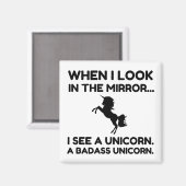 AIMANT UNICORN DE BADASS (Recto/Verso)