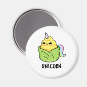 Aimant Unicorn Funny Baby Corn Pun (Recto/Verso)