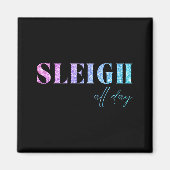 Aimant Unicorn Glitter Sleigh All Day Christmas  (Devant)