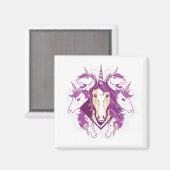 Aimant Unicorn mandala (Recto/Verso)