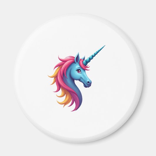 Aimant Unicorn on Snowboard - Funny Ski and Wintersports  (Devant)