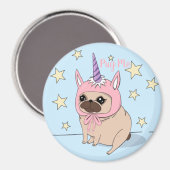 Aimant Unicorn pug (Recto/Verso)