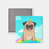Aimant Unicorn pug (Recto/Verso)