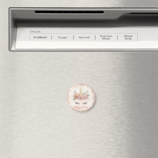 Aimant Unicorn, Unicorn Face, personalized (In Situ (Lave-vaisselle))